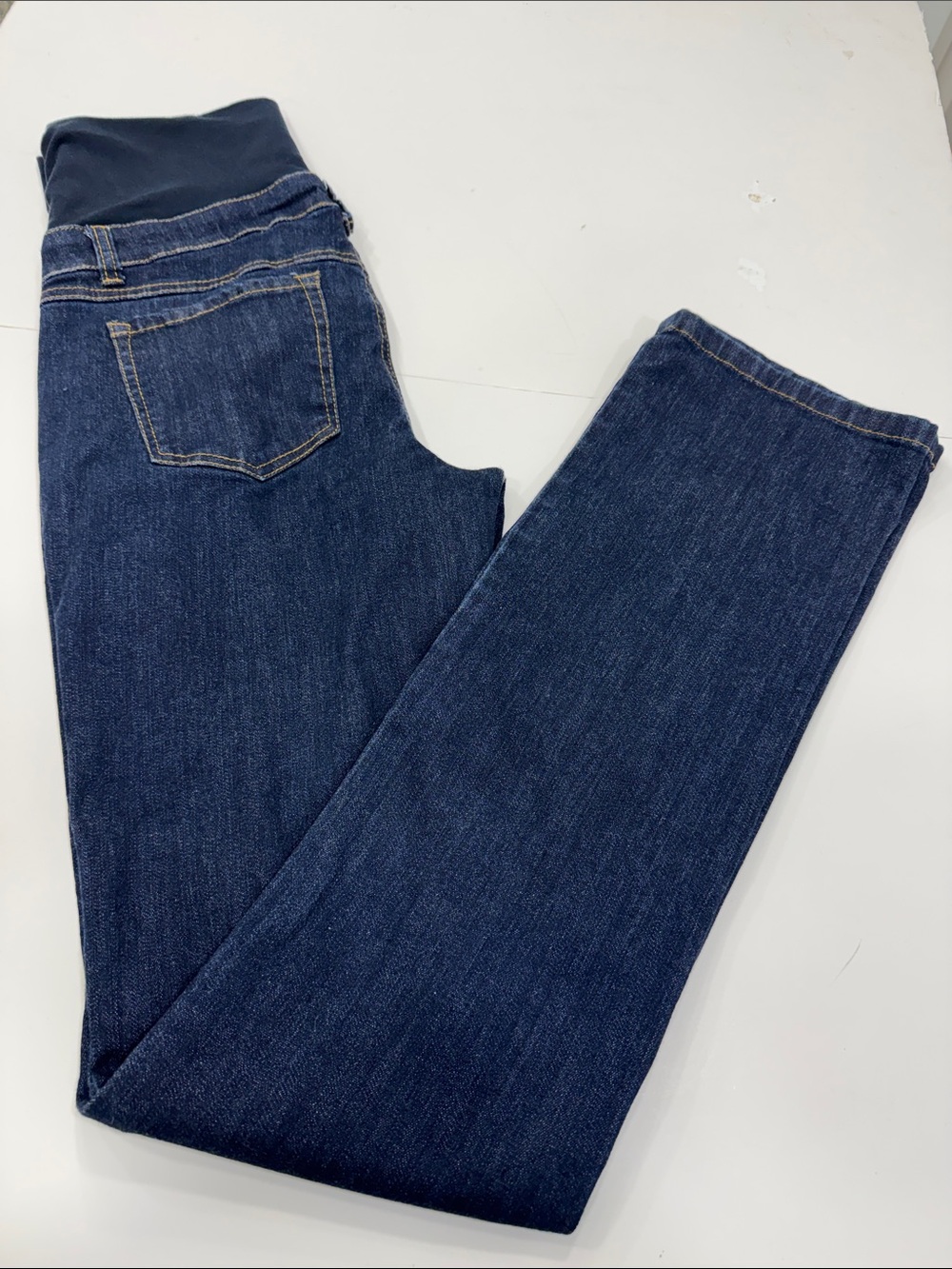 Thyme Maternity Dark Blue Denim Jeans – Women’s Medium Reg Fit | Full Panel